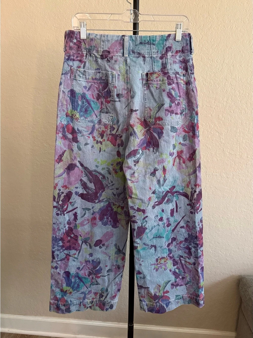 Maeve Colette High-Rise Wide-Leg Cropped Jeans - Anthropologie - 29